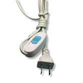White electrical cord of vayu fashion fan with blue switch